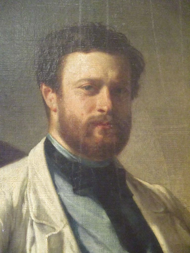 Ritratto di Edmond About - musée des beaux, arts de Strasbourg, dettaglio